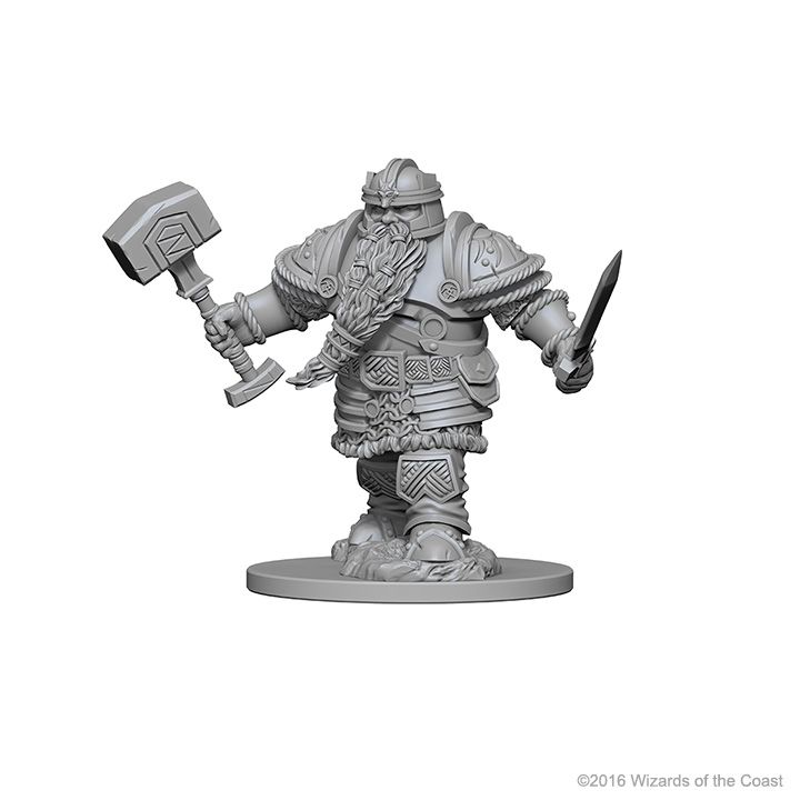 D&D Nolzurs Marvelous Unpainted Miniatures Dwarf Male Fighter Dungeons & Dragons WizKids   