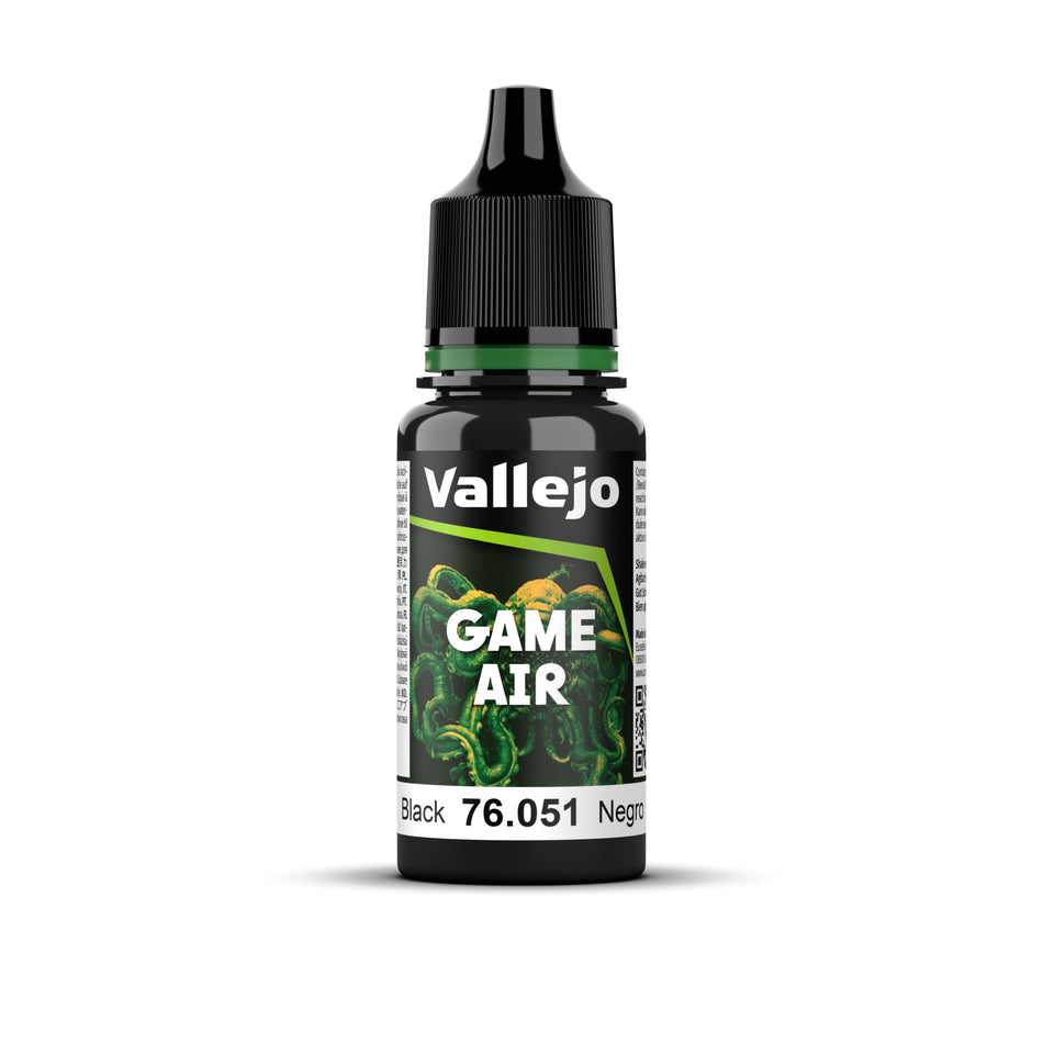 76.051 Game Air - Black 18 ml Vallejo Game Air Vallejo Default Title  