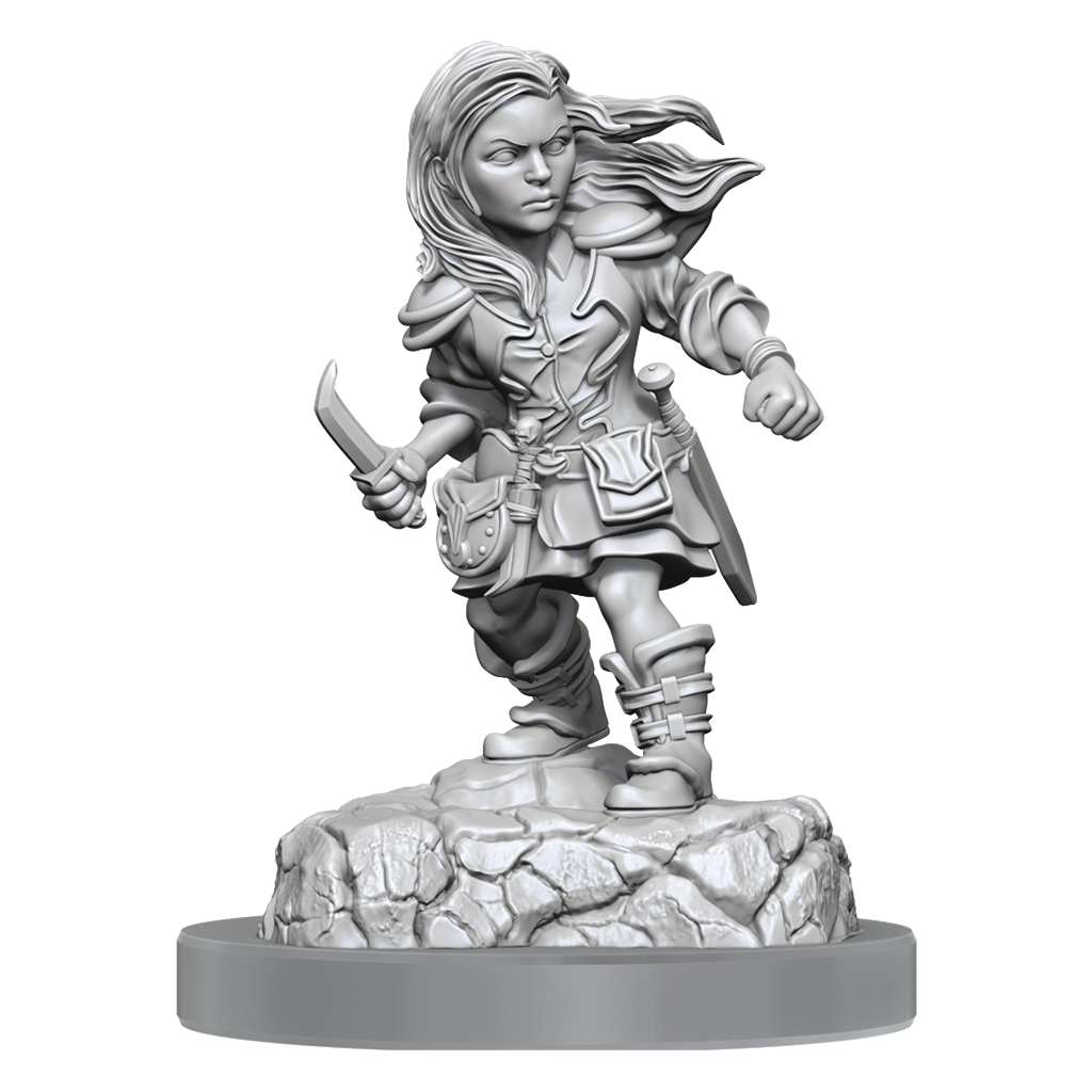 D&D Nolzurs Marvelous Miniatures Halfling Rogue Female Dungeons & Dragons Wizards of the Coast Default Title  