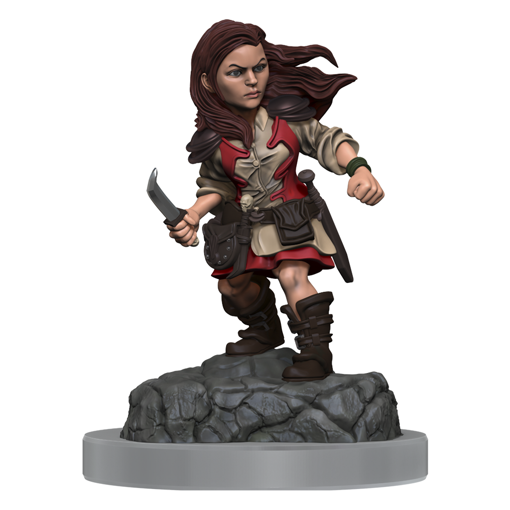 D&D Nolzurs Marvelous Miniatures Halfling Rogue Female Dungeons & Dragons Wizards of the Coast   