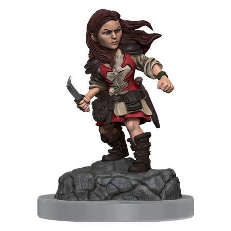 D&D Nolzurs Marvelous Miniatures Halfling Rogue Female Dungeons & Dragons Wizards of the Coast   