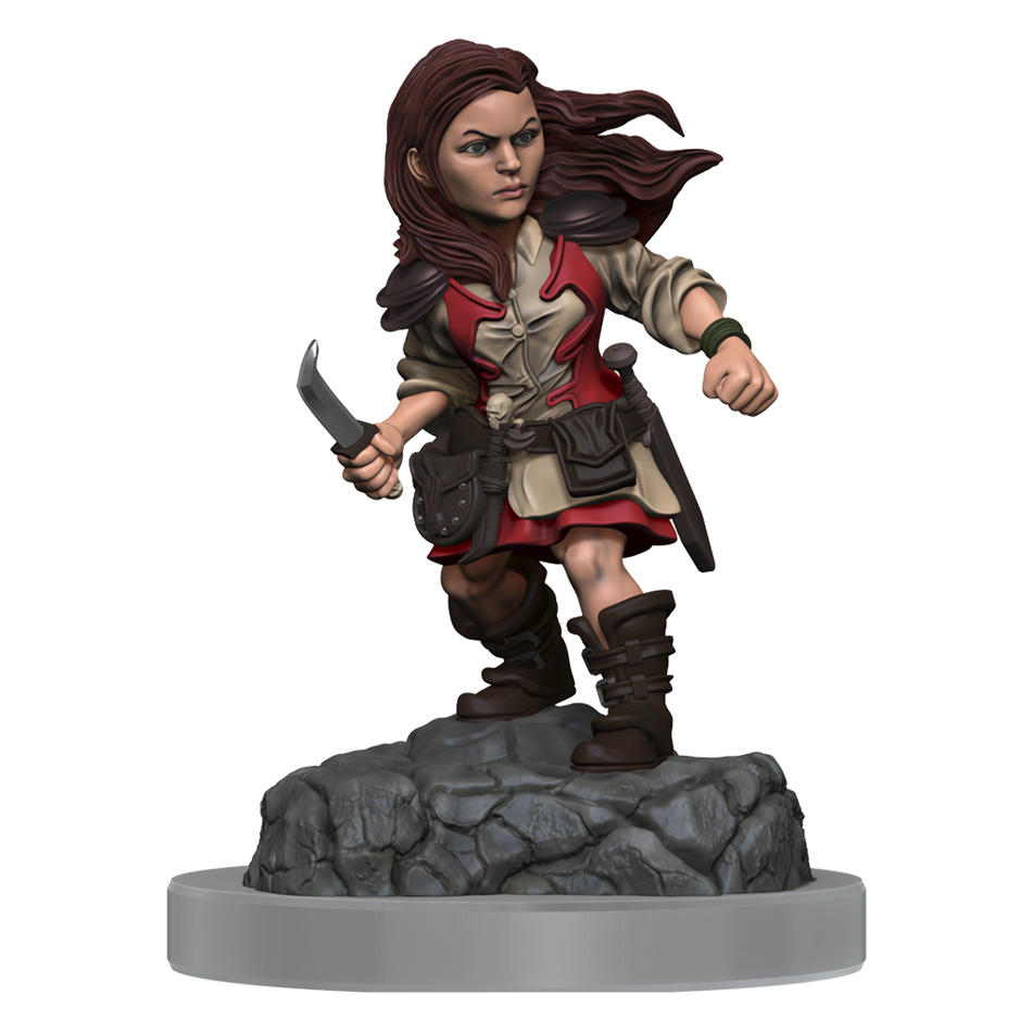 D&D Nolzurs Marvelous Miniatures Halfling Rogue Female Dungeons & Dragons Wizards of the Coast   