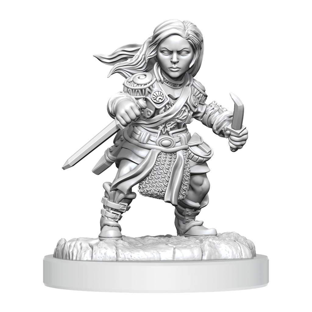 D&D Nolzurs Marvelous Miniatures Halfling Rogue Female Dungeons & Dragons Wizards of the Coast   