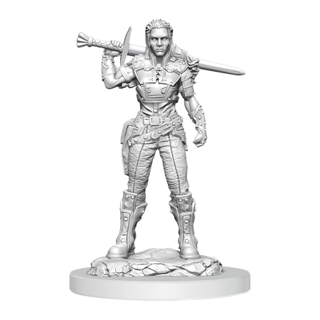 D&D Nolzurs Marvelous Miniatures Orc Fighter Female Dungeons & Dragons Wizards of the Coast Default Title  