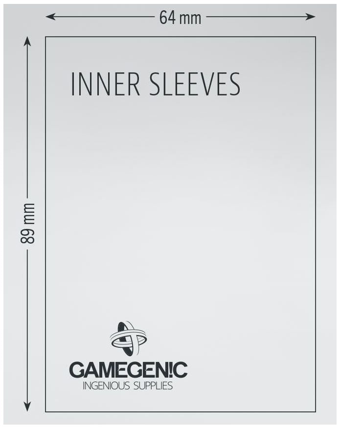 Gamegenic - Inner Card Sleeves (100 Sleeves Per Pack) Card Sleeves GameGenic   