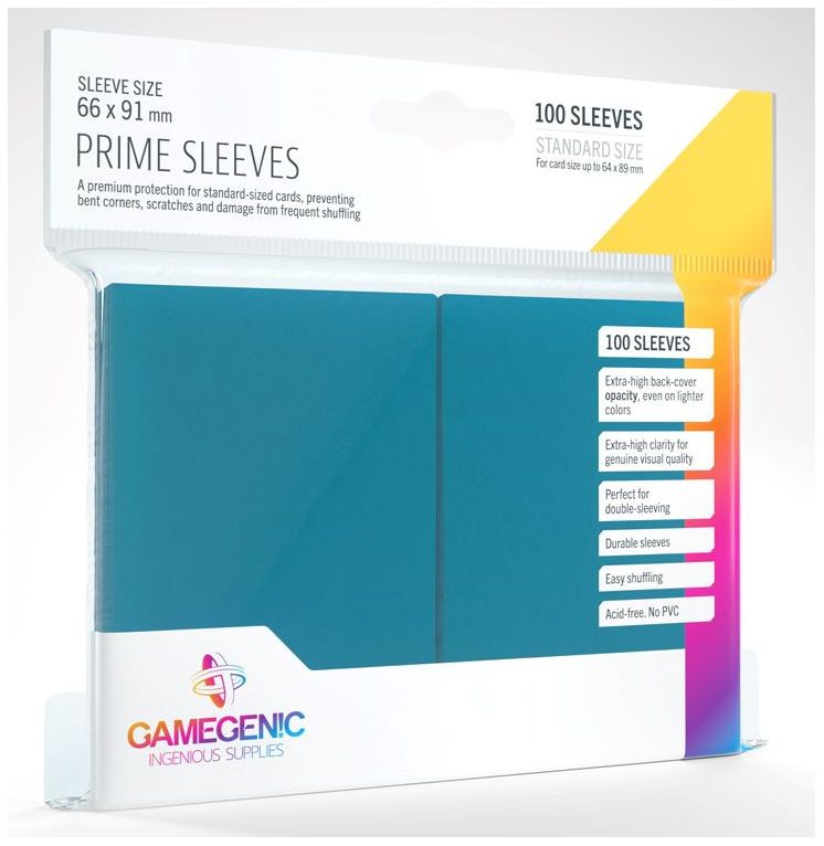 Gamegenic - Prime Card Sleeves - Blue (100 Sleeves Pack) Deck Box GameGenic Default Title  