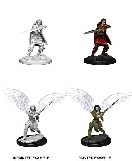 D&D Nolzurs Marvelous Unpainted Miniatures Female Aasimar Fighter Dungeons & Dragons WizKids   