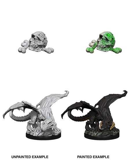 D&D Nolzurs Marvelous Unpainted Miniatures Black Dragon Wyrmling Dungeons & Dragons WizKids   