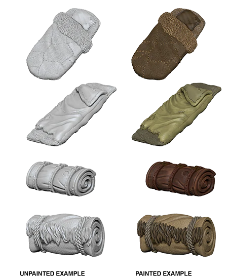 WizKids Deep Cuts Unpainted Miniatures Bedrolls Dungeons & Dragons WizKids   