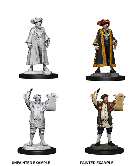 WizKids Deep Cuts Unpainted Miniatures Mayor & Town Crier Dungeons & Dragons WizKids   