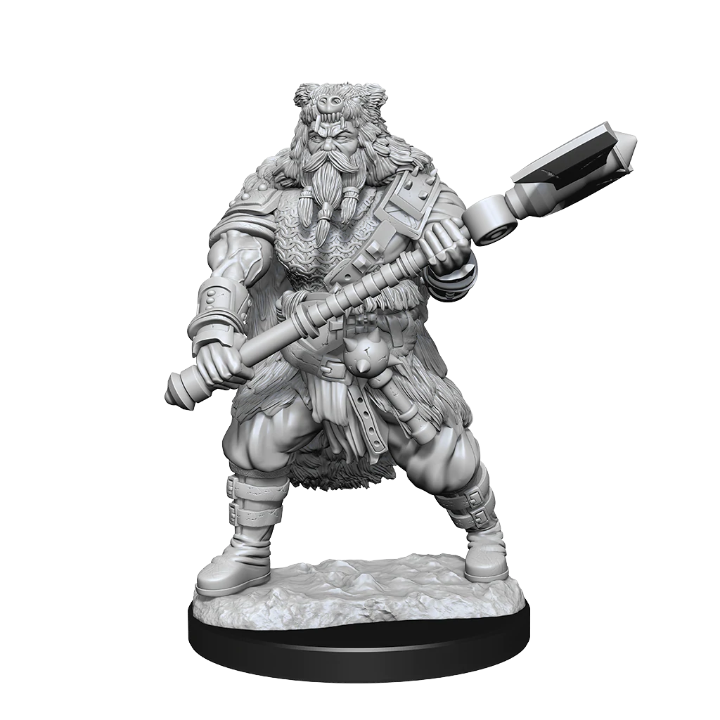 D&D Nolzurs Marvelous Unpainted Miniatures Human Barbarian Male Dungeons & Dragons WizKids   