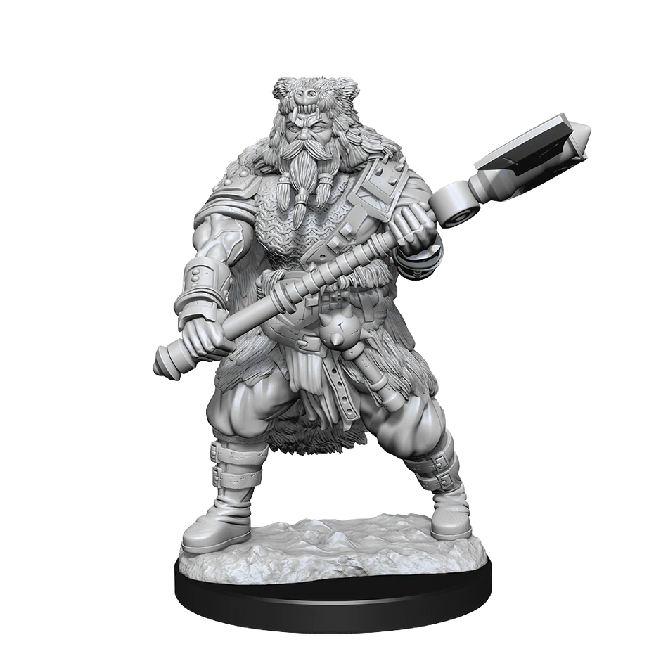 D&D Nolzurs Marvelous Unpainted Miniatures Human Barbarian Male Dungeons & Dragons WizKids   