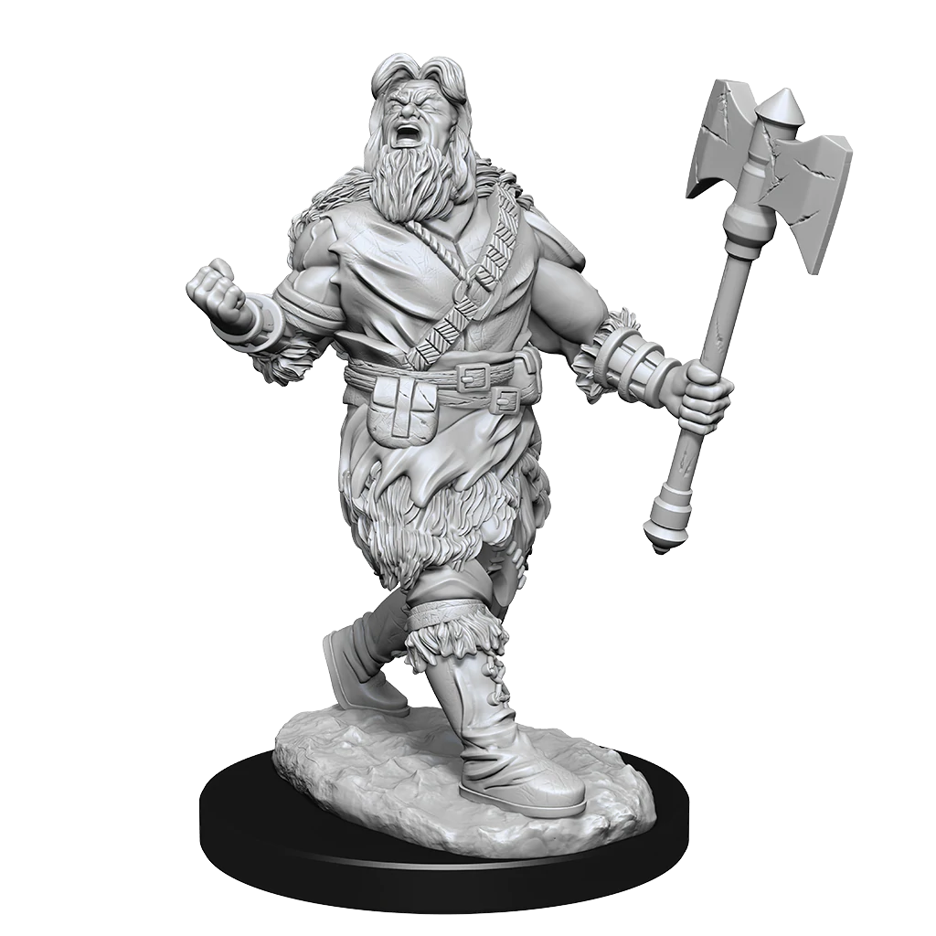 D&D Nolzurs Marvelous Unpainted Miniatures Human Barbarian Male Dungeons & Dragons WizKids   