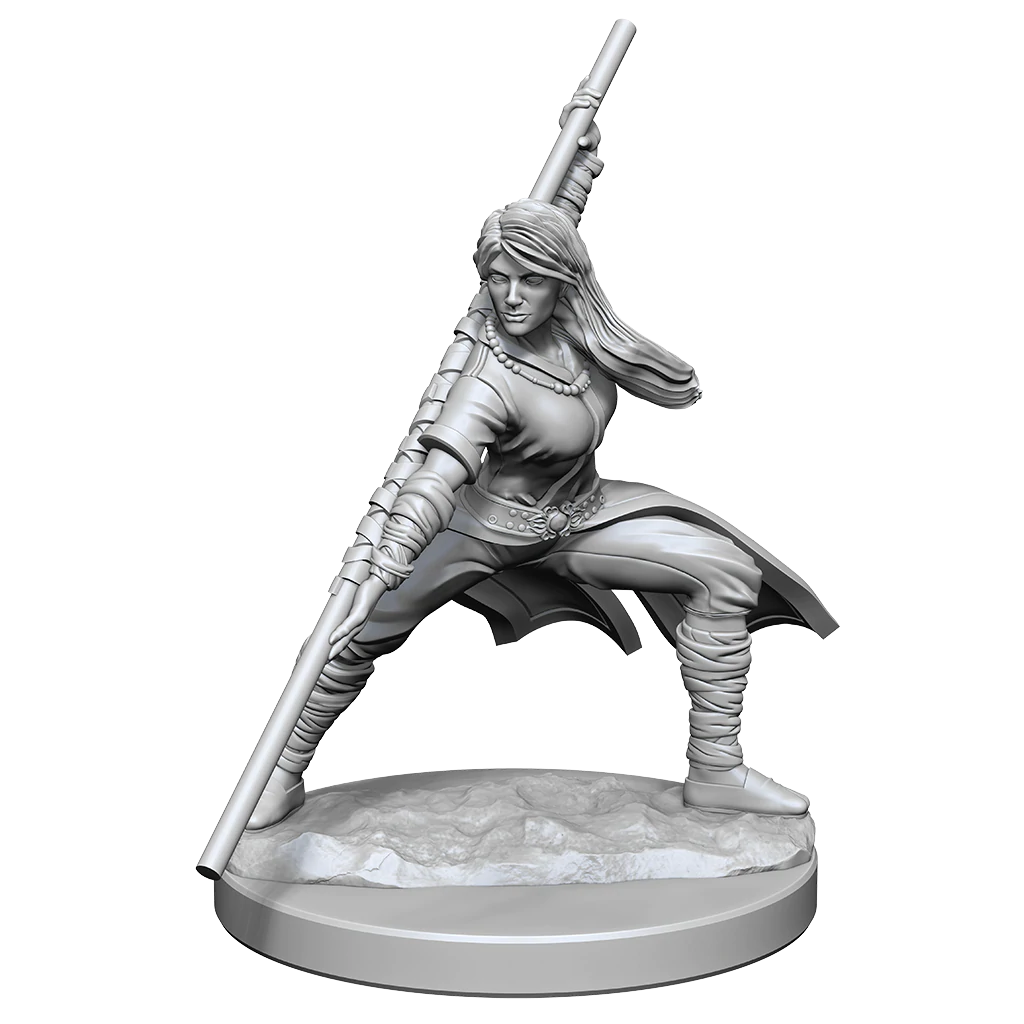 D&D Nolzurs Marvelous Unpainted Miniatures Human Monk Female Dungeons & Dragons WizKids   