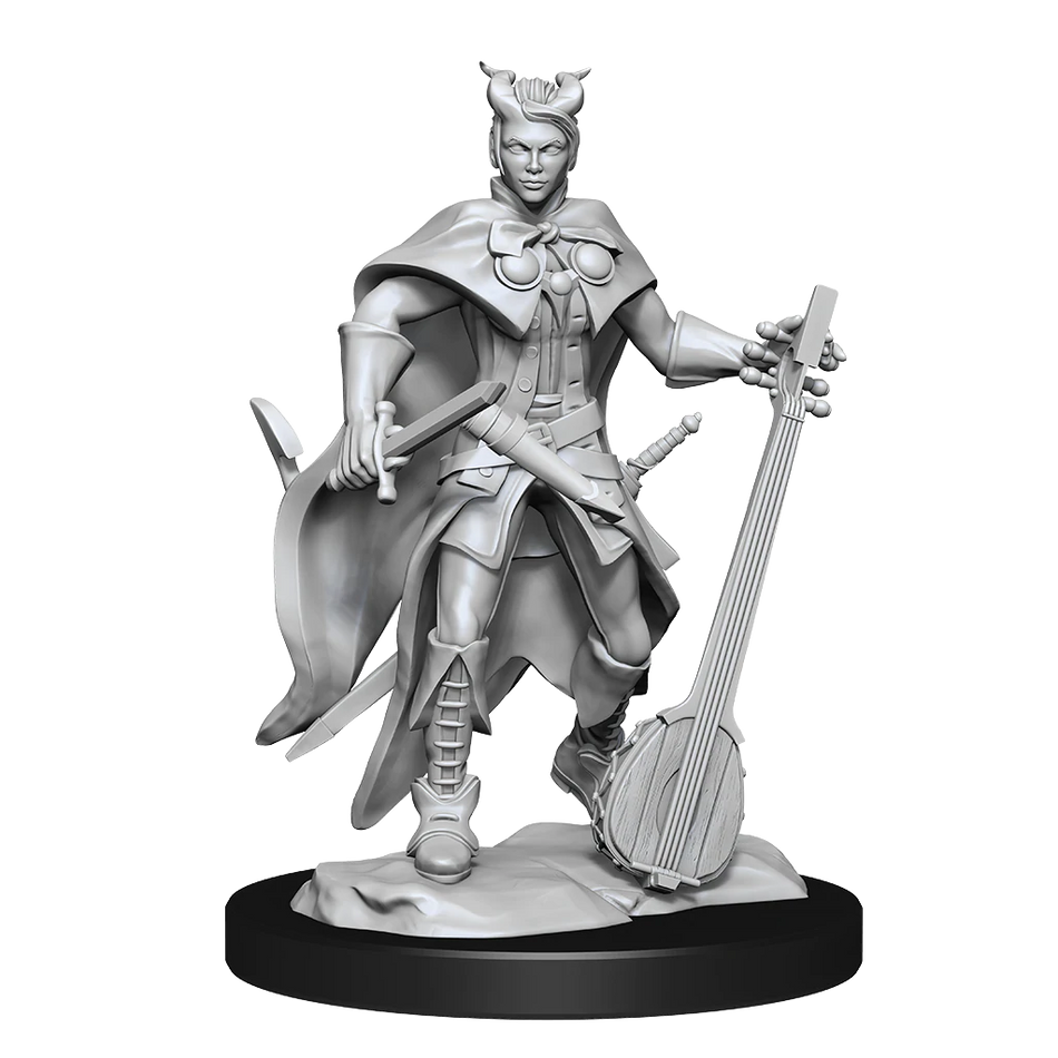 D&D Nolzurs Marvelous Unpainted Miniatures Tiefling Bard Female Dungeons & Dragons WizKids   