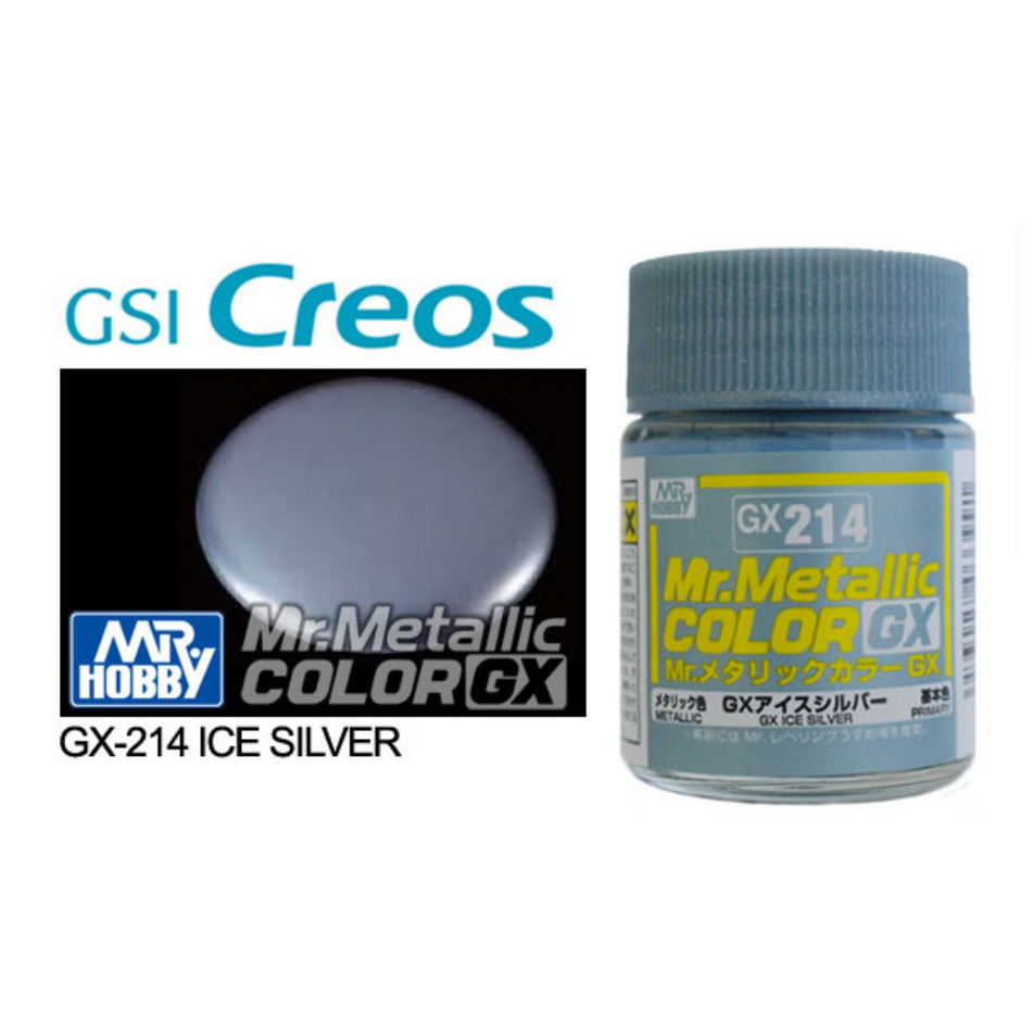 GN GX214 Mr Metallic Color GX Ice Silver Mr Hobby Paints Mr Hobby   