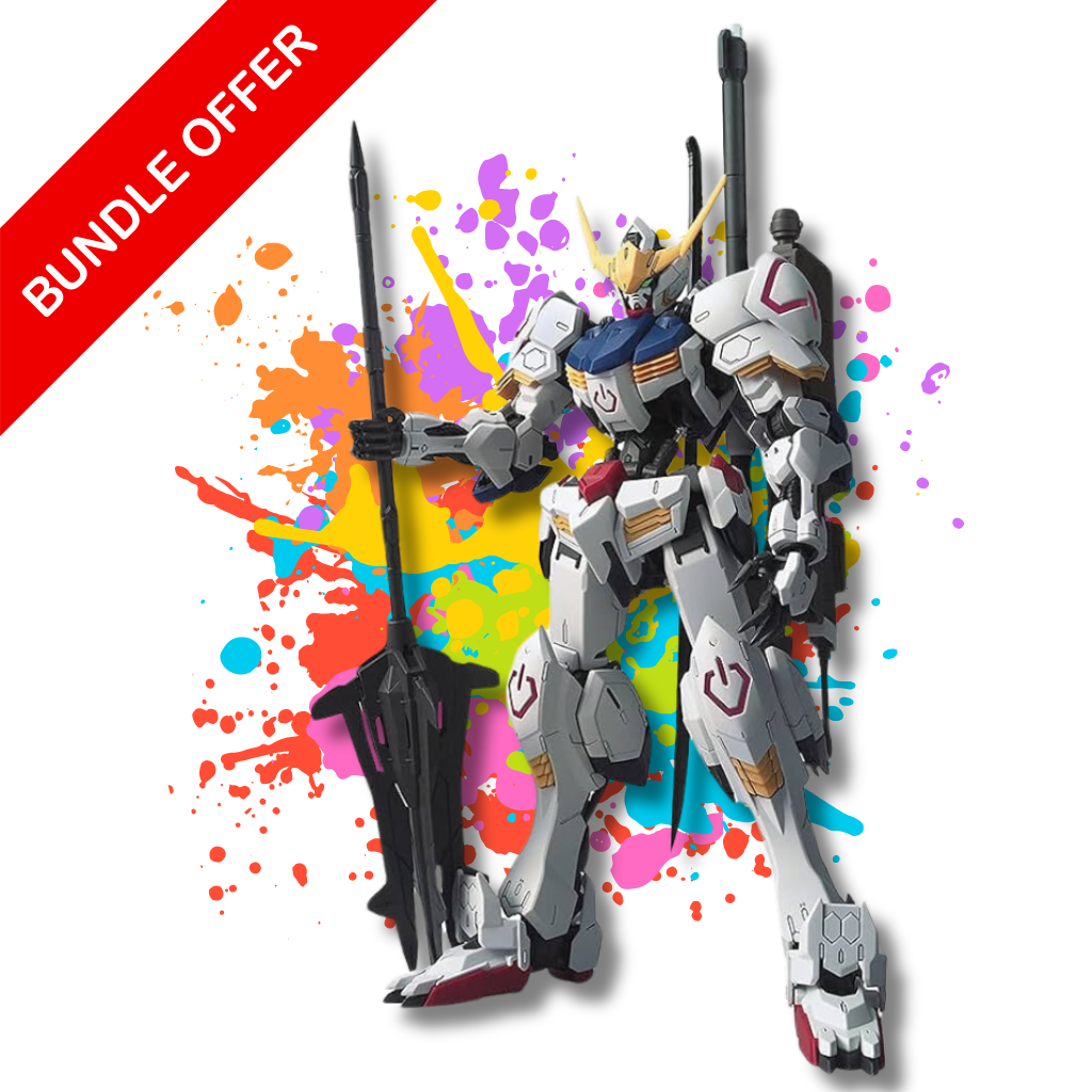 Ultimate Master Grade Barbatos Gundam Model Kit and Paint Bundle  Irresistible Force   