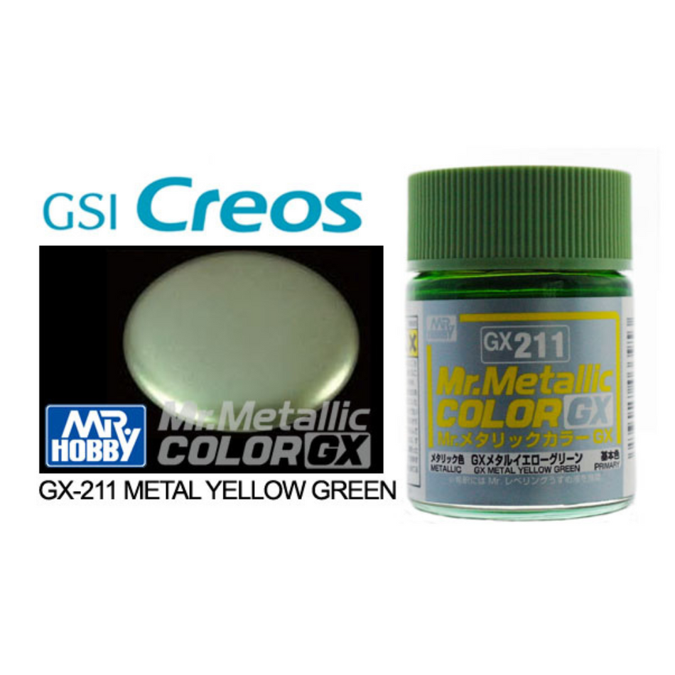 GN GX211 Mr Metallic Color GX Yellow Green Mr Hobby Paints Mr Hobby   