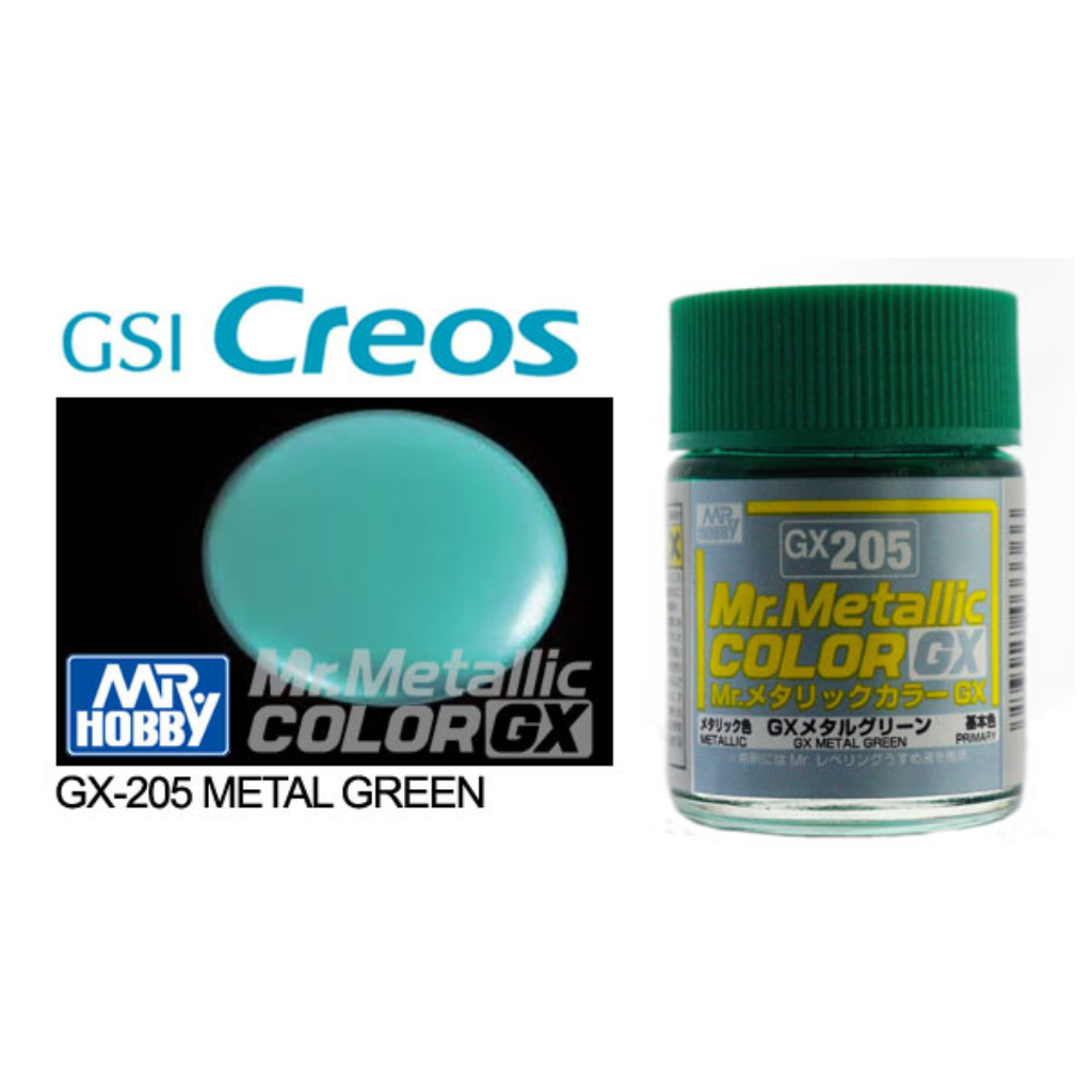 GN GX205 Mr Metallic Color GX Green Mr Hobby Paints Mr Hobby   