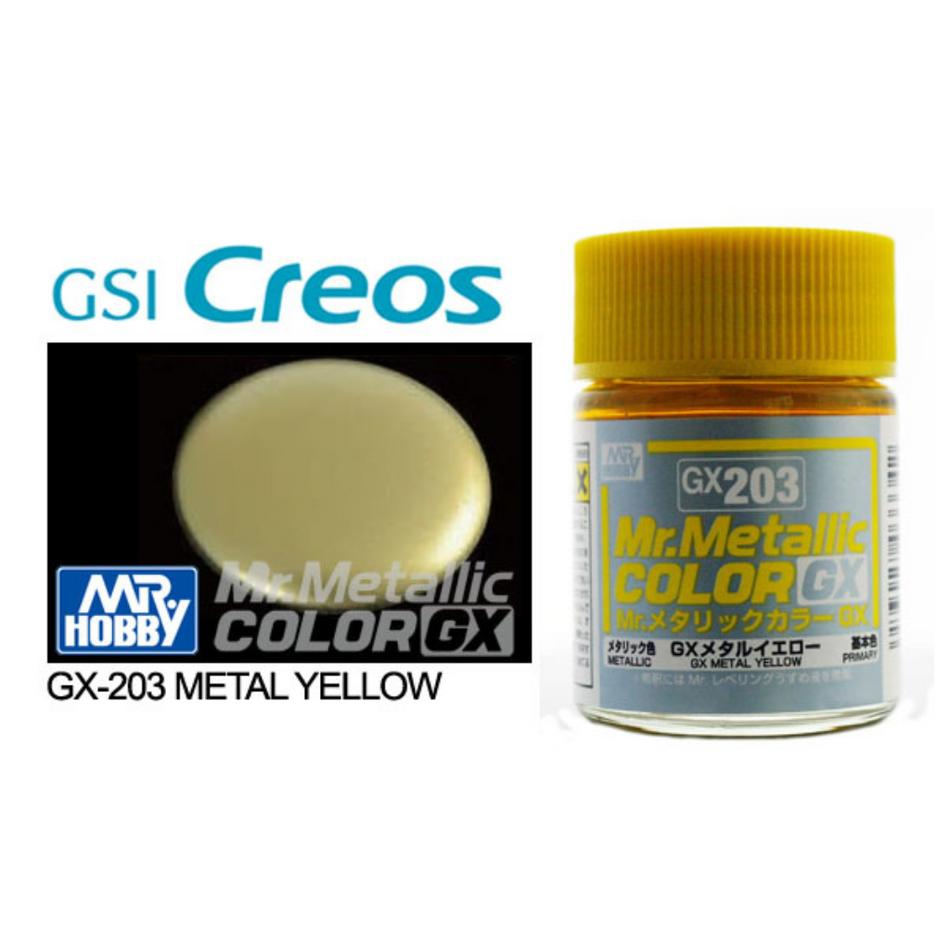 GN GX203 Mr Metallic Color GX Yellow Mr Hobby Paints Mr Hobby   