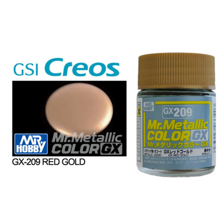 GN GX209 Mr Metallic Color GX Red Gold Mr Hobby Paints Mr Hobby   