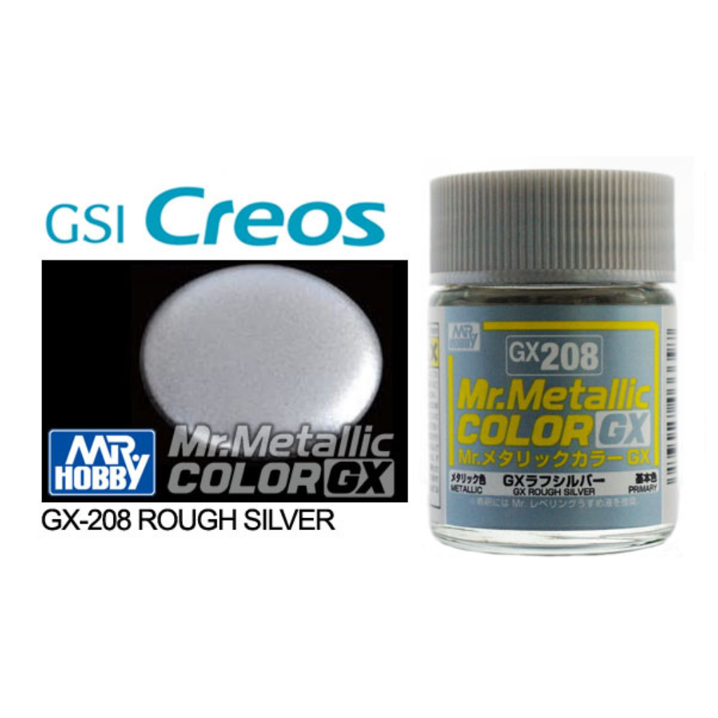 GN GX208 Mr Metallic Color GX Rough Silver Mr Hobby Paints Mr Hobby   