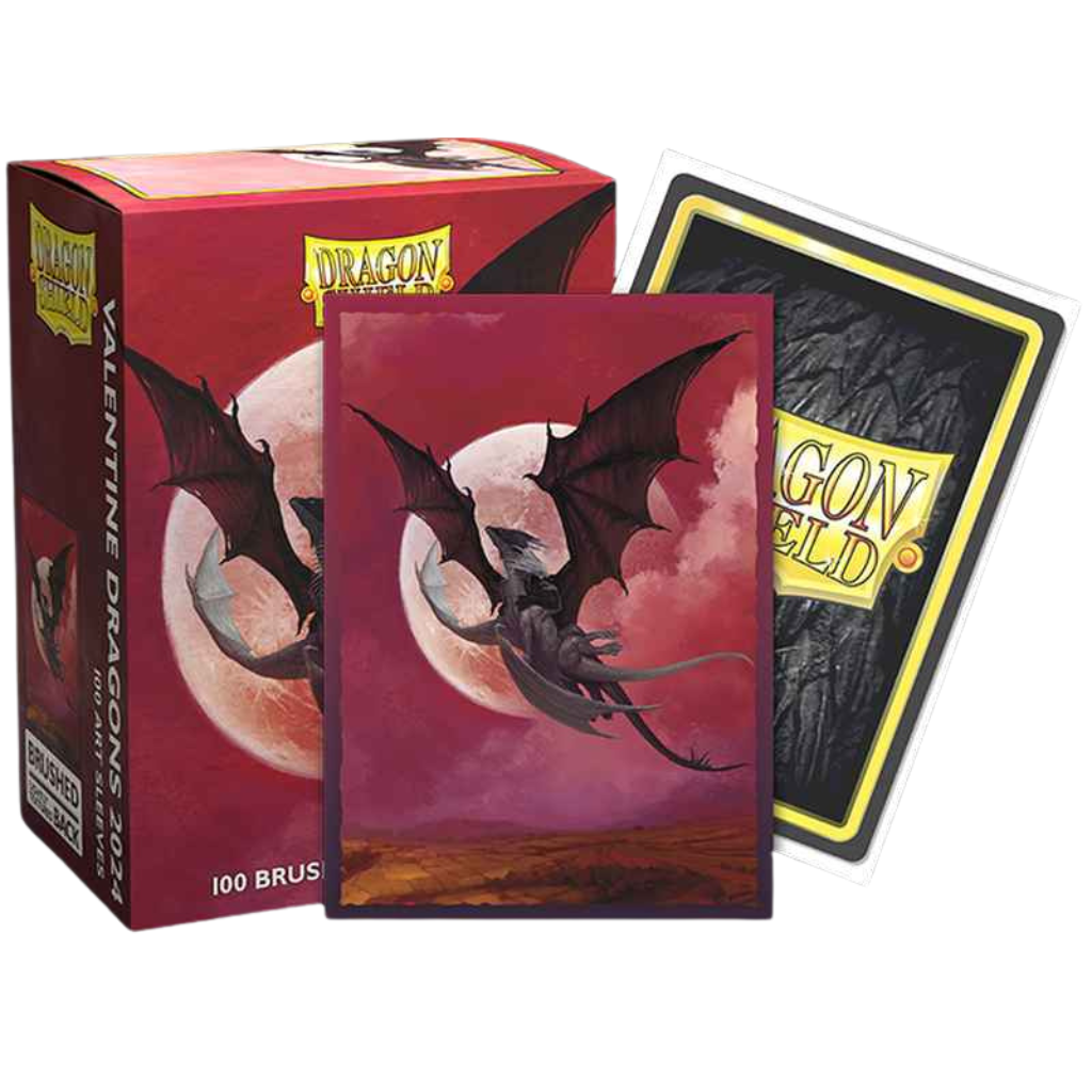 Dragon Shield Brushed Art - Valentine Dragons 2024 Card Sleeves Dragon Shield   