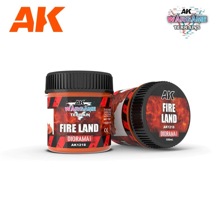 Ak Interactive - Terrains - Fire Land 100 ml. AK Interactive Diorama Series AK Interactive Default Title  