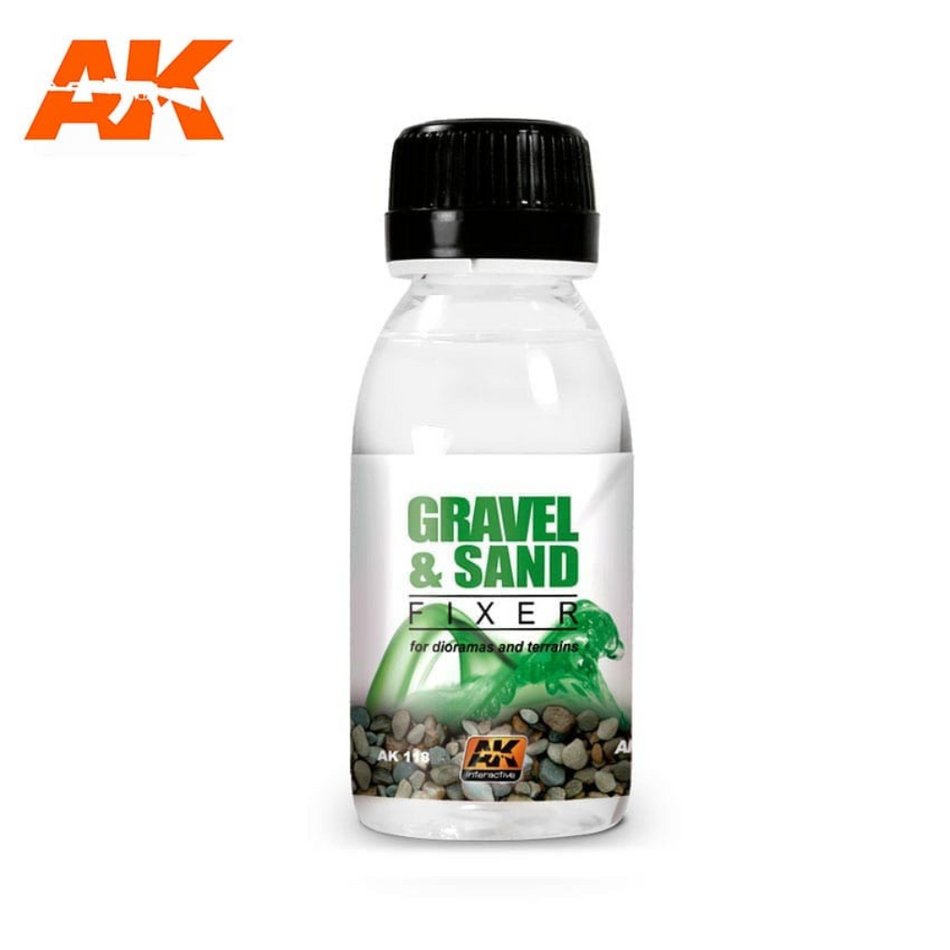 AK Interactive Auxiliaries - Gravel & Sand Fixer AK Interactive Diorama Series AK Interactive Default Title  