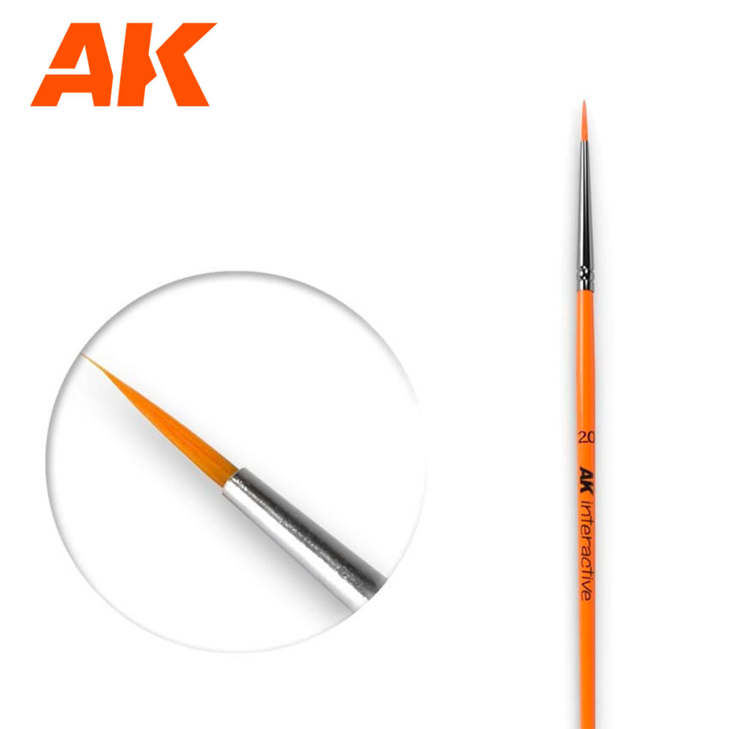 Ak Interactive - Brushes - Round Brush 2/0 Synthetic AK Brushes AK Interactive Default Title  