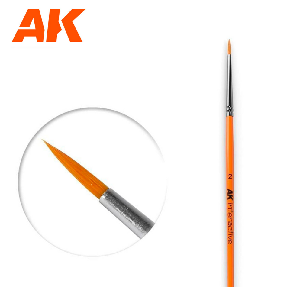 Ak Interactive - Brushes - Round Brush 2 Synthetic AK Brushes AK Interactive Default Title  