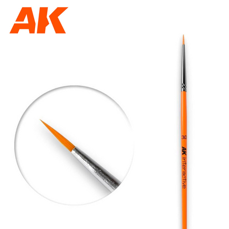 Ak Interactive - Brushes - Round Brush 3/0 Synthetic AK Brushes AK Interactive Default Title  