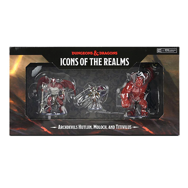 D&D Icons of the Realms Archdevils Hutijin, Moloch, Titivilus Dungeons & Dragons Lets Play Games   