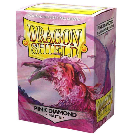 Dragon Shield Matte Sleeves - Pink Diamond Card Sleeves Dragon Shield   