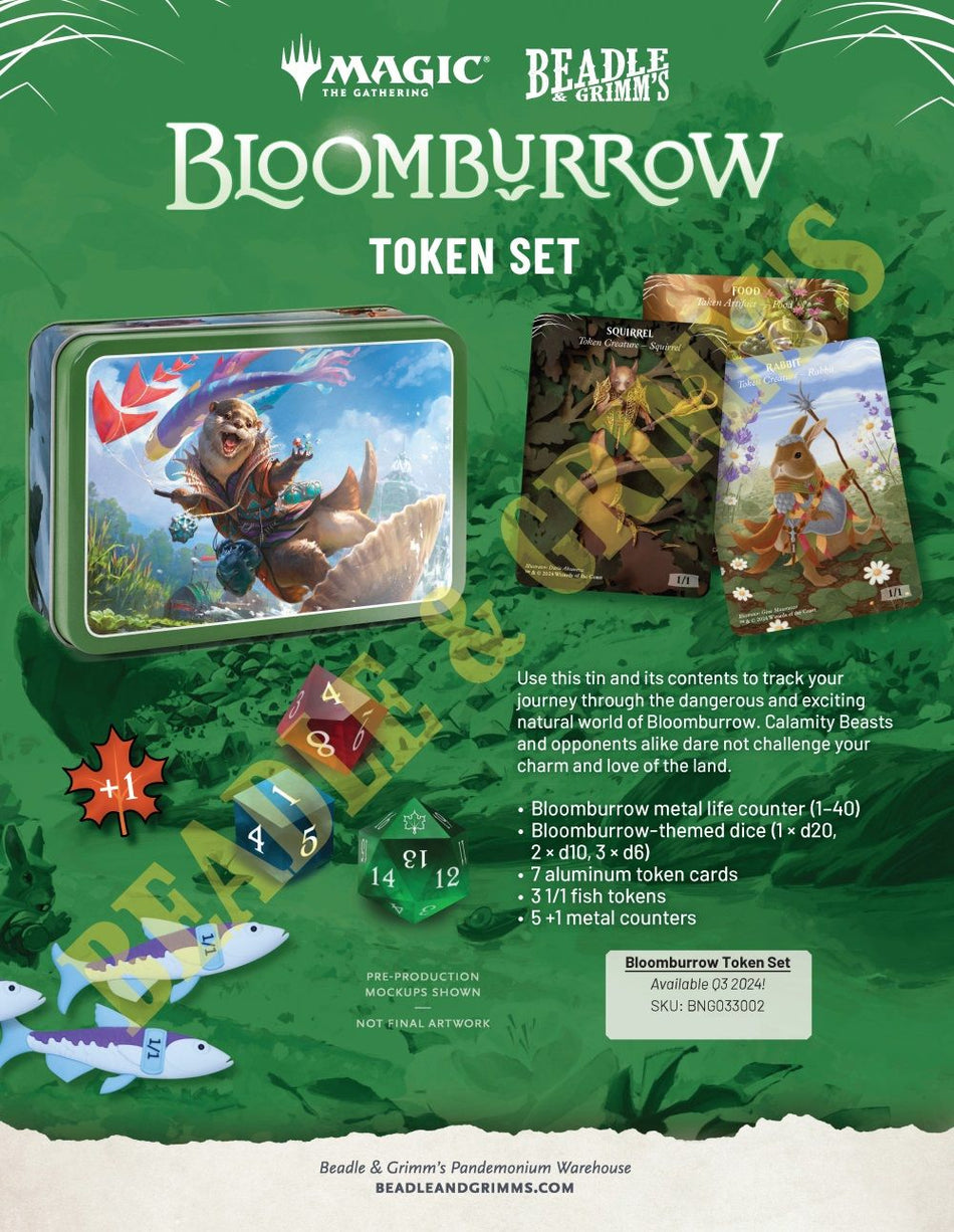 Magic The Gathering - Beadle & Grimm's Bloomburrow Token Set Magic The Gathering Wizards of the Coast   