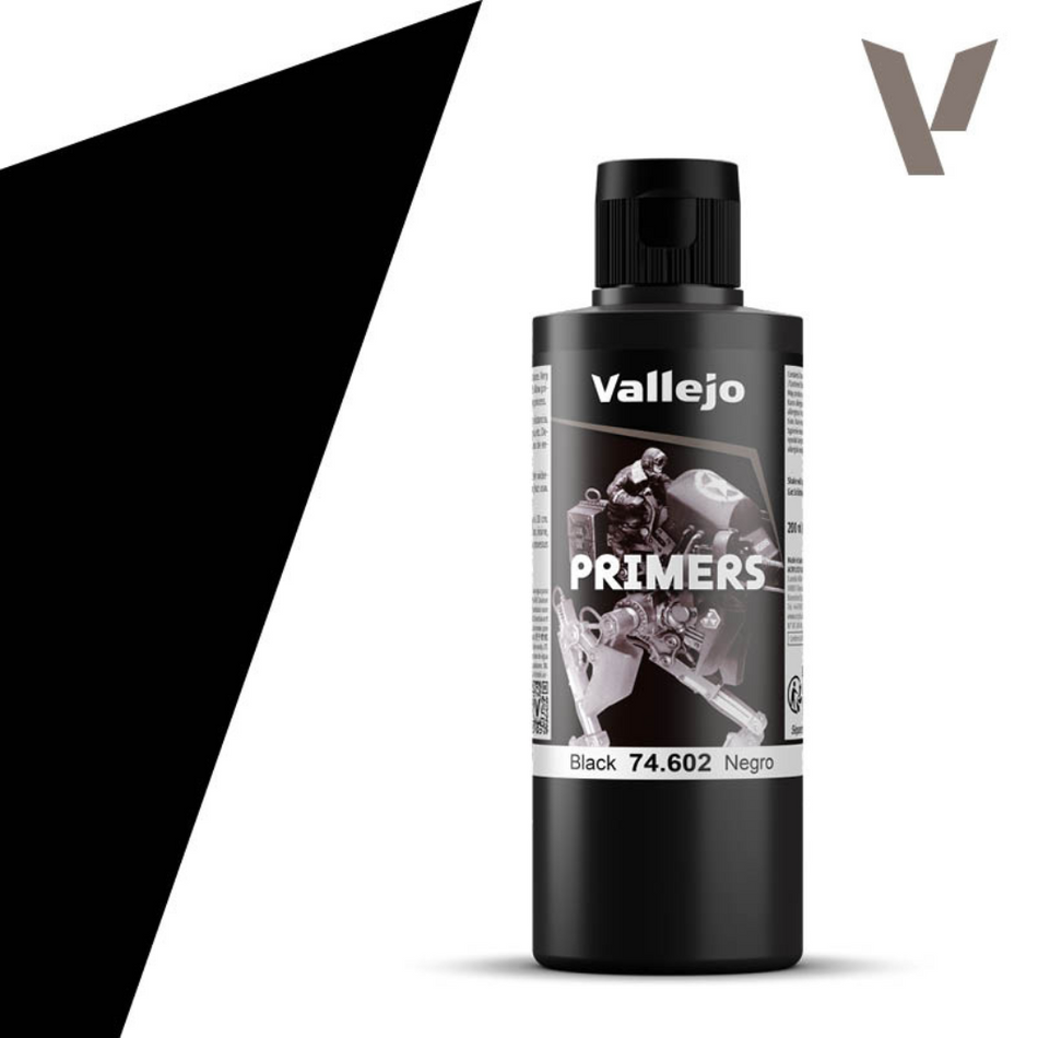 Vallejo Surface Primer Black 200ml Vallejo Auxiliary Vallejo Default Title  