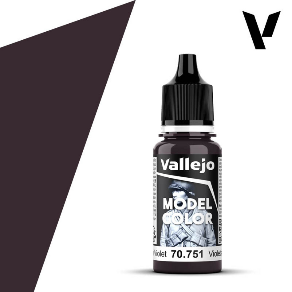 Vallejo Model Color Black Violet 17ml Acrylic Paint Vallejo Model Color Vallejo Default Title  