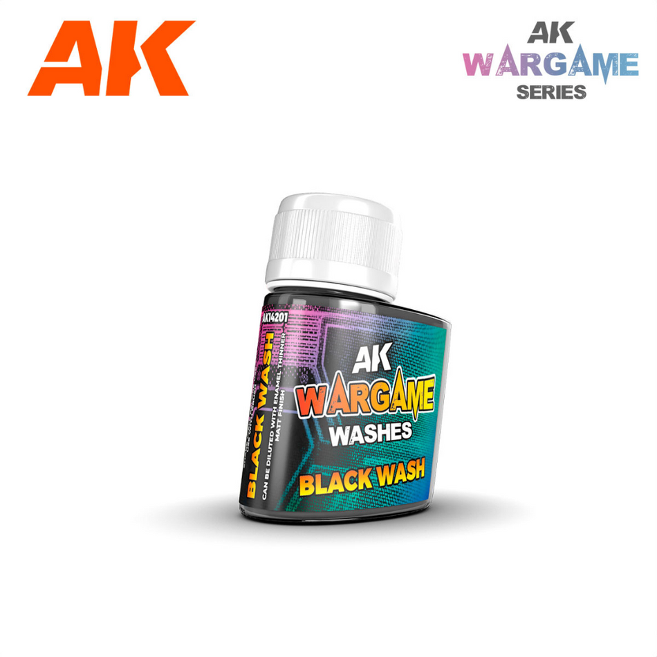 AK Interactive Washes - Black Wash 35ml Ak Interactive Washes AK Interactive Default Title  