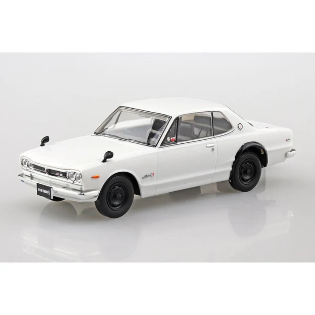 1/32 SNAP NISSAN SKYLINE 2000 GTR (White) Model Car Kit Aoshima