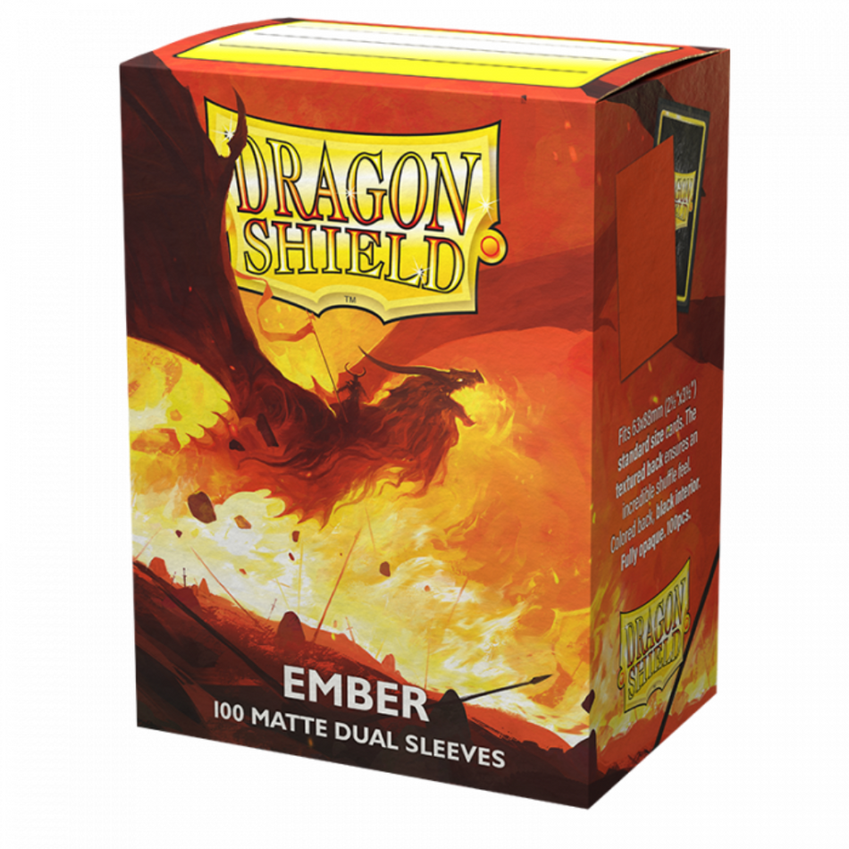 Dragon Shield Dual Matte Sleeves - Ember Card Sleeves Dragon Shield   