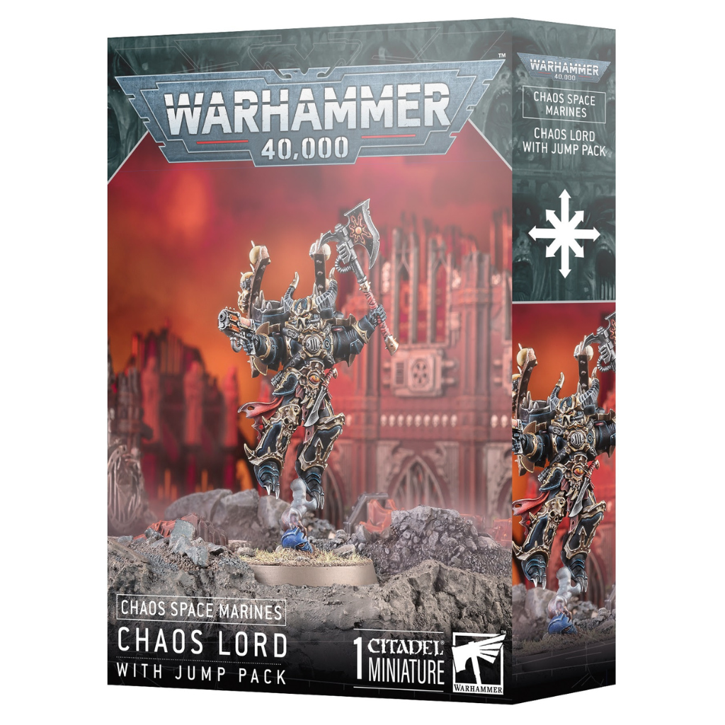 Chaos Space Marines: Chaos Lord with Jump Pack Chaos Space Marines Games Workshop Default Title  