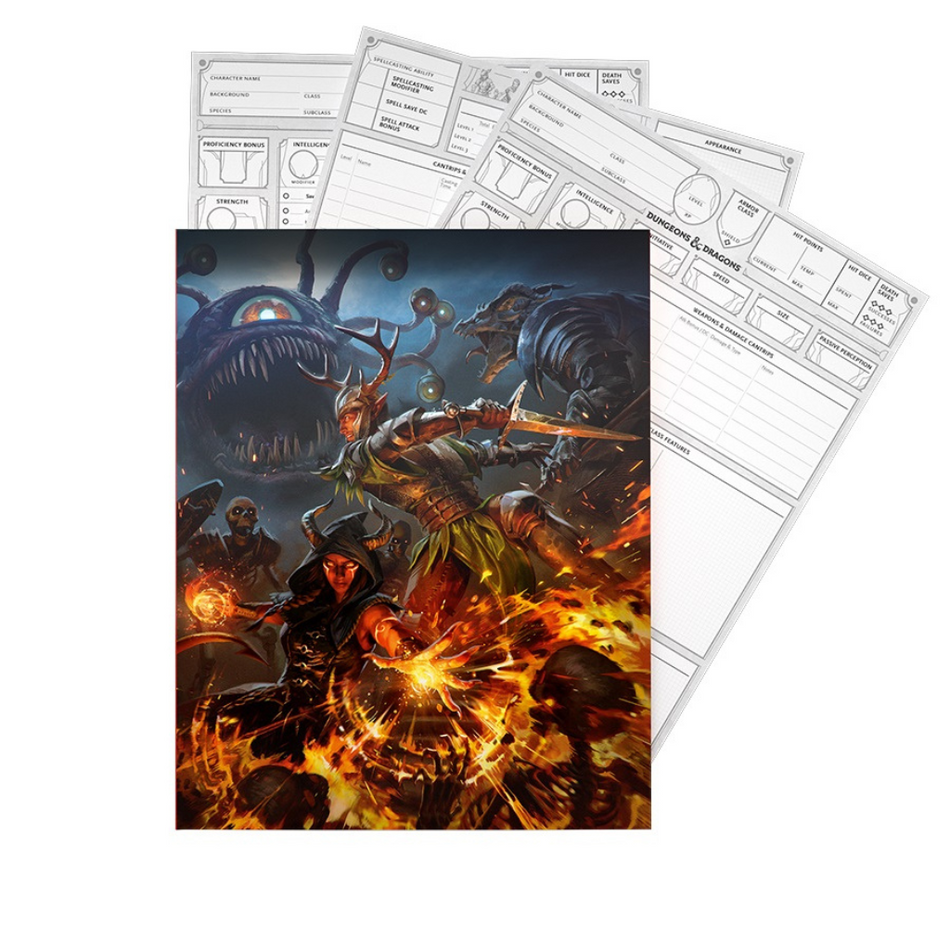 D&D 2024 Character Sheets Dungeons & Dragons Wizards of the Coast   