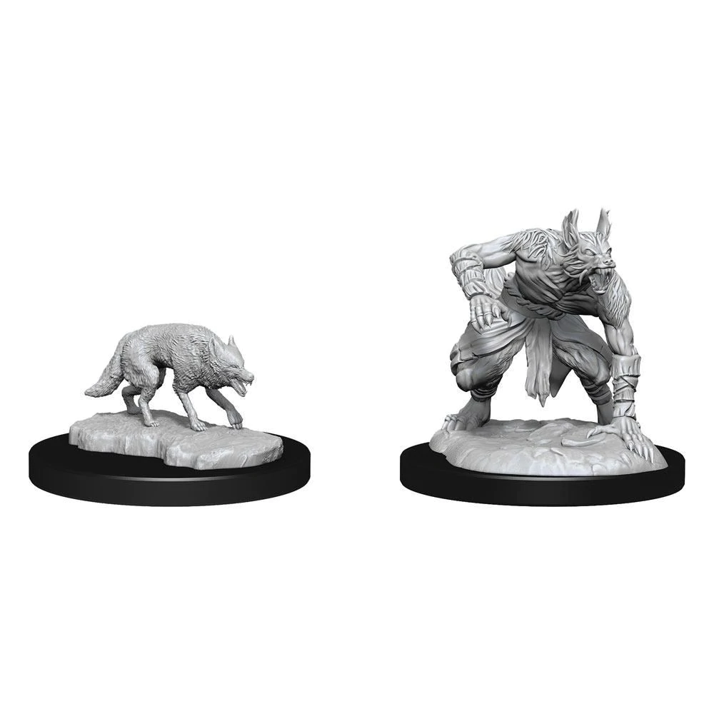 D&D Nolzurs Marvelous Unpainted Miniatures Jackalwere & Jackal Dungeons & Dragons WizKids   