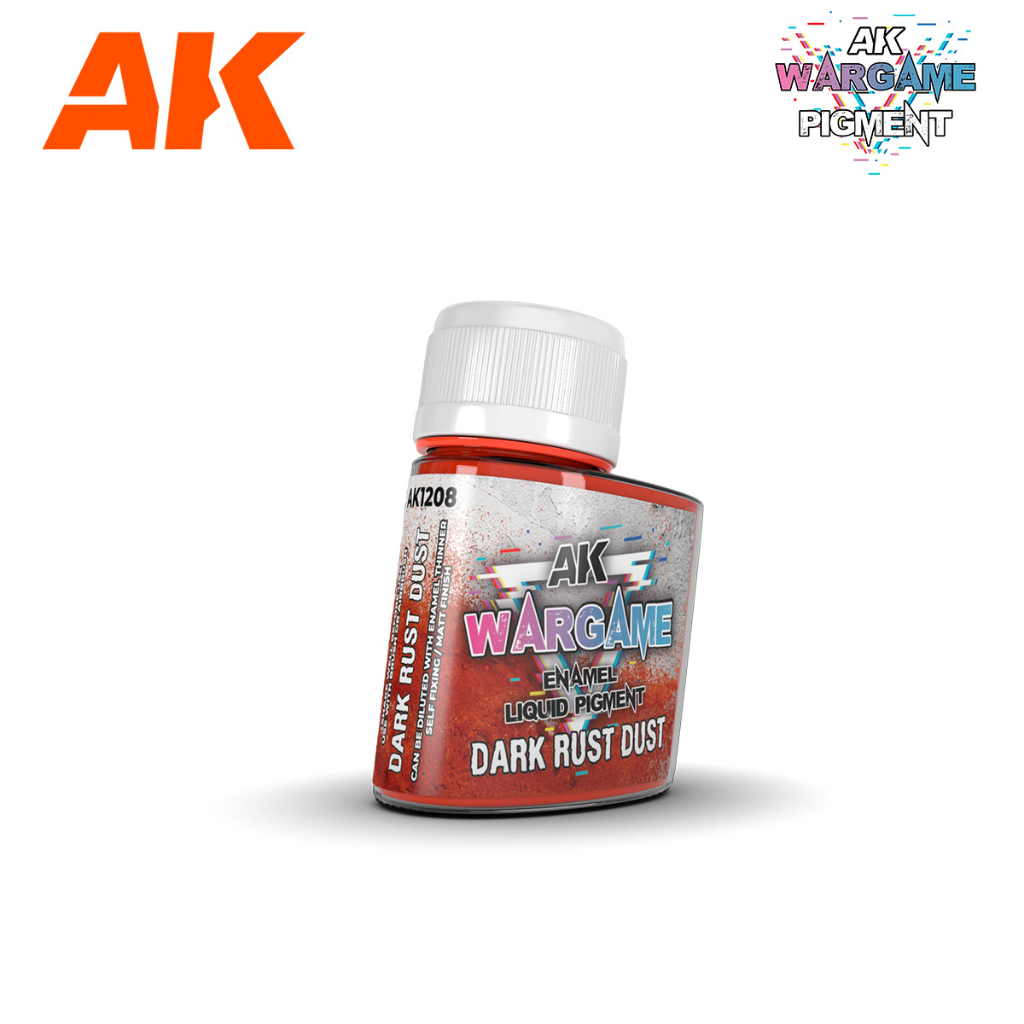 AK Interactive Wargame Enamel Liquid Pigments - Dark Rust Dust 35 ml AK Enamel Pigment Washes AK Interactive Default Title  