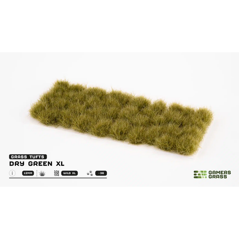 Gamers Grass - Dry Green 12mm XL Tufts Gamers Grass Basing Gamers Grass Default Title  