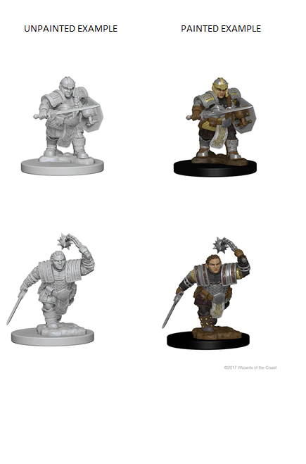 D&D Nolzurs Marvelous Unpainted Miniatures Dwarf Female Fighter Dungeons & Dragons WizKids   