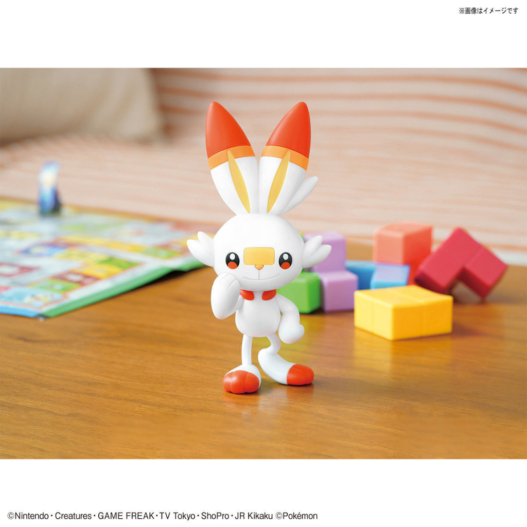 POKEMON MODEL KIT QUICK!! 05 SCORBUNNY Pokemon Model Kit Bandai Pokemon   