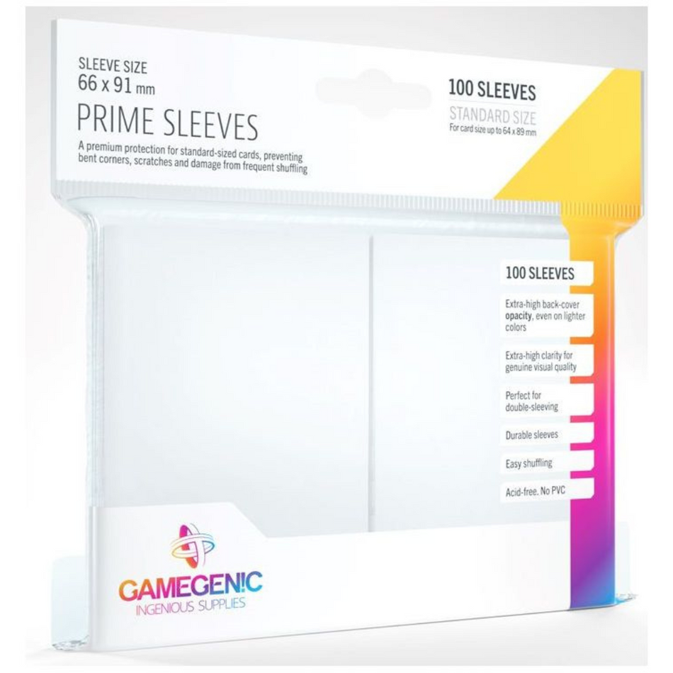 Gamegenic - Prime Card Sleeves - White (100 Sleeves Pack) Deck Box GameGenic Default Title  