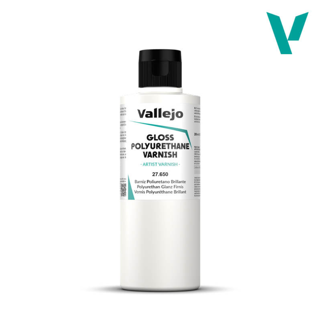 Vallejo Gloss Polyurethane Varnish 200ml Vallejo Auxiliary Vallejo Default Title  