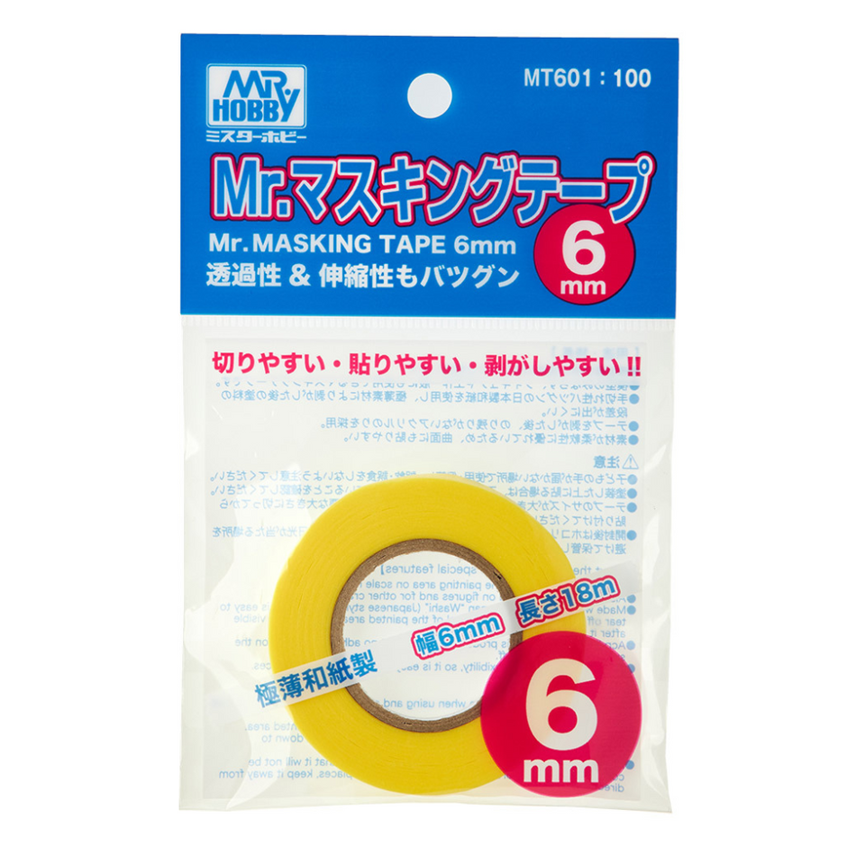 GN MT601 Mr Masking Tape 6mm Mr Hobby Accessories & Tools Mr Hobby Default Title  